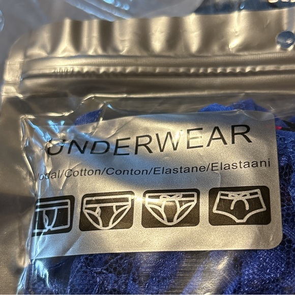 New pack of 2 Jixin4you Women Underwear Lace Jacquard Thong G String B17 - Picture 12 of 12